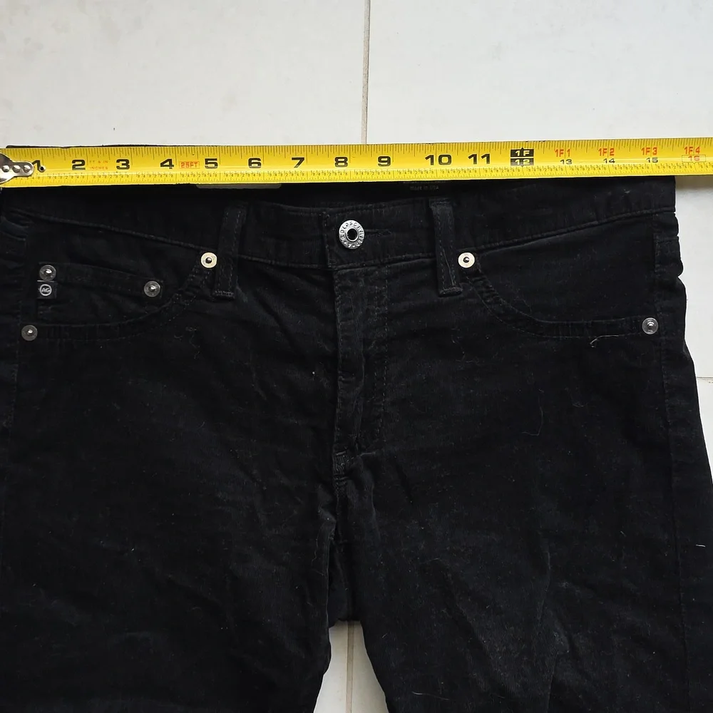 AG Adriano Goldschmied the Jegging Super Skinny Fit corduroy Black 29r Low Rise - Picture 6 of 12